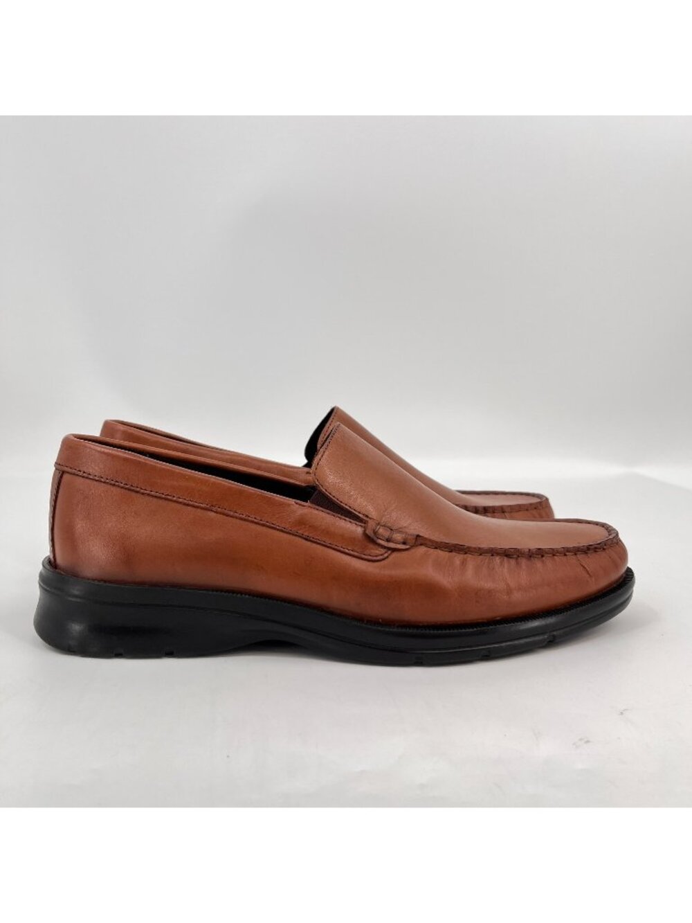 Rockport Men's Palmer Venetian Loafers Tan Leather Upper Size 12
